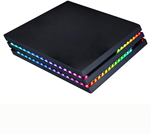 eXtremeRate PlayVital Tira de Luces LED RGB con Control Remoto para ps4 Pro - 7 Colores, 29 Efectos de Iluminación, DIY Accesorios Decorativos para Consola, Moderno y Personalizable