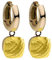 Qudo Firenze Creolen gold farben/Edelstahl beschichtet (citrine)