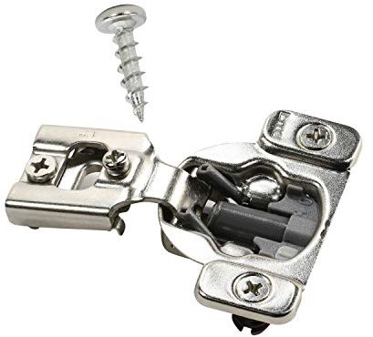 50 Pack DTC 1/2 Overlay Soft Close 105 Degree 2 Cam Press in Face Frame Concealed Cabinet Hinge 6-Way Adjustable, H8E055H