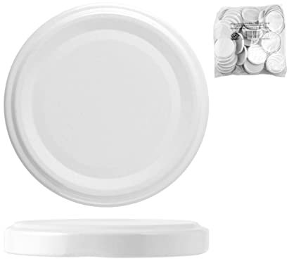 Home 4181882 Lot de 50 capsules Twist-off 18/10 Steel 82 mm
