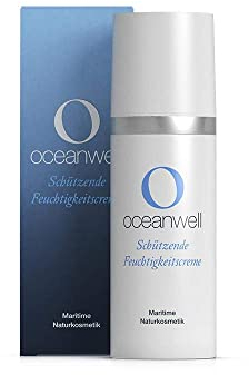 Oceanwell Basic | Schützende Feuchtigkeitscreme | NATRUE zertifiziert | Hochkonzentrierter Algenextrakt spendet intensiv Feuchtigkeit | 2 x 50 ml
