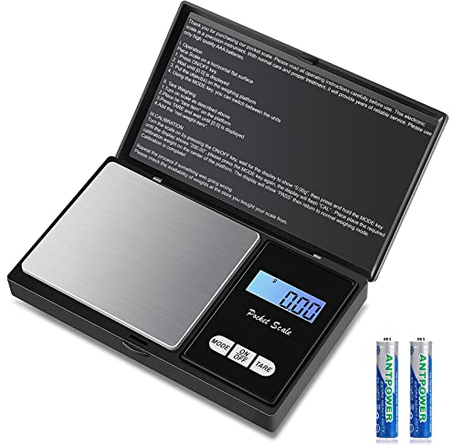 Balance de Precision 500g/0.01g, Balance de Poche avec Écran LCD Rétroéclairé(7 Unités)- Petit Balance de Bijoux Balance de Cuisine de Haute Précision, Balance Numérique avec 【Fonction de Tare】