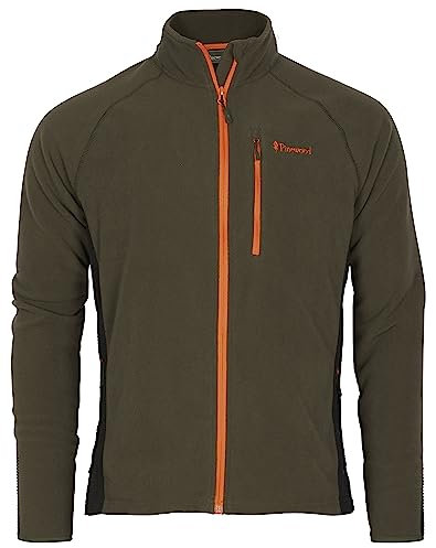 Pinewood Air Vent Fleece Jacke für Herren. Zum Wandern, Trekking, Jagd, Hundesport und vielen Outdoor-Aktivitäten (DUNKLES OLIVGRÜN, L)