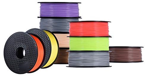 10 Stück gemischte 10 Farben / 5 Farben, 1 kg/Stück 1,75 mm, PLA-Filament, für 3D-Drucker-Druckmaterial, 3D-Druckerzubehör, mehrfarbig (Farbe: PLA gemischt 10 Farben)