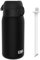 ION8 Kids Water Bottle 350ml/12oz Leak-proof & BPA Free Drinking Bottle with Straw, Triple Lock Lid to Prevent Spills & Integrated Handle,Ideal for Little Hands & Lunch Boxes,Recyclon Black with Straw