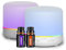 Aroma Diffusoren 200ml Bunte ätherisches Öl Diffusor mit Einstellbarer Nebel-Modus, Auto Off Aroma Diffusor für Schlafzimmer/Büro/Reise (White-2Z-JY02)