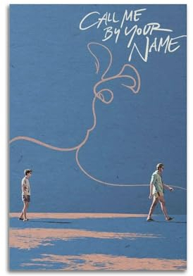 Ink blot Filmposter Call Me by Your Name auf Leinwand, Wandkunst, Dekoration, Wohnzimmer, Schlafzimmer, Dekoration, Poster, 20 x 30 cm, ungerahmter Stil