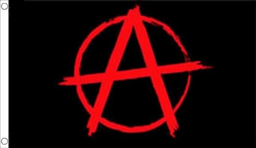 Flagtex Anarchy Rote große Flagge