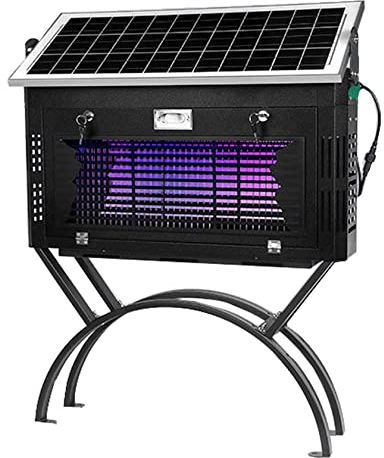 5000V Solar UV Insektenvernichter, 2 IN 1 Insektenvernichter Elektrisch Mückenlampe,28W Solarladung,35000MAH Lithiumbatterie,IPX6,Unabhängiger Schalter, Tagsüber Verfügbar,500m²,G4