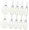 Cabilock 20 STK Flache Weihnachtskugeln Weihnachtsschmuck befüllbare Glühbirnenverzierung Geburt weihnachtskugeln durchsichtig weihnachtsbasteln befüllbarer Ornamentball Weihnachtsbaumkugel