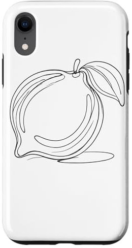iPhone XR Line Art Lemon Lemons Case