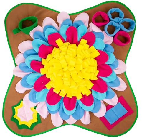 Ancol Örva Square Snuffle Mat - Interactive Dog Feeding Mat - Nose and Brain Work Training Boredom Buster Pet Foraging Mat