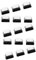 SEWOART 40 STK Leeres Stempelkissen Leere Stempelkissen Für Fingerabdrücke Stempelkissen Mit Daumenabdruck Stempelschaum Schwarzes Stempelkissen Leere Karten DIY Sammelalbum Schwamm Black