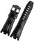 RTRCAGAKM Lederarmband passend for Audemars und for Piguet, passend for Royal Oak-Armband AP 15710 26470 15703, Dornschließe, Armband 28(Black-black)