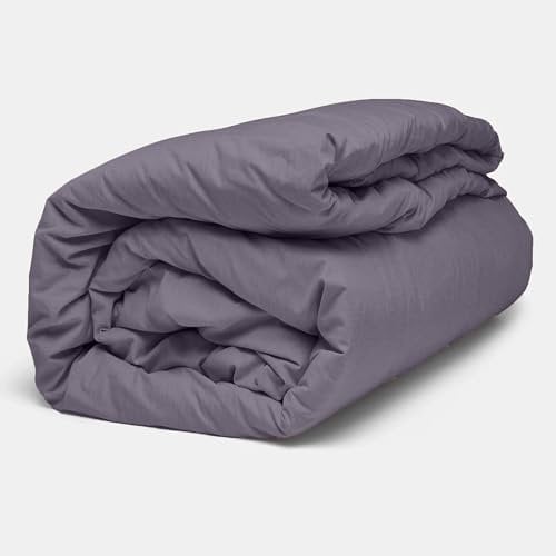 AHS – Single Pintuck Duvet Cover Sheet - Comfy Bedding Set With Pillow Cases - Soft Polyester Microfiber Comforter - Breathable & Washable Quilt Covers (Lilac, Single:135x200cm)