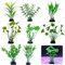 Decorazioni Acquario, 8 Pezzi Piante Acquari Decor Piante Verdi Realistiche, Pianta decorazione per Acquario per Pesci Rossi, Accessori per Acquario
