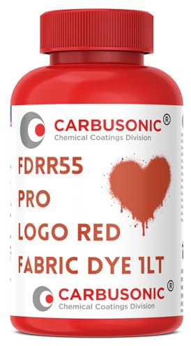 Liquid Fabric Dye - Suitable for Clothes, Denim, Handbags, by Spray, Dip or Batik. 1 Litre (Red)