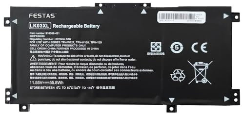 11.55V 55.8Wh LK03XL L09281-855 Batterie Compatible avec HP Envy 17-AE 17-BW 17-CE Series pour Envy X360 15-BQ 15-CN 15-CP 15-BP000 15-BP107TX 15M-BP000 15-BP100TX 15-BP194CL 15-BP100