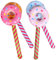 VICASKY 4 Stücke Aufblasbare Donut Lutscher Float Donut Form Lollipop Stick Für Pool-partys