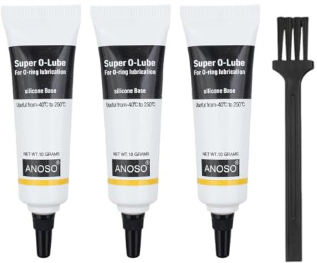 MOLZINY 3 Pezzi Grasso al silicone Grasso Lubrificante al Silicone Grasso in Silicone per Macchine da Caffè Automatiche Grasso di Tenuta per Giocattoli Torce Elettriche,per Guarnizione O-Ring