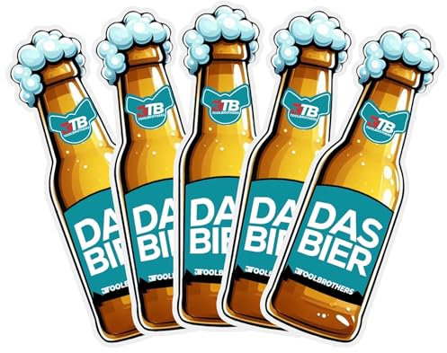 5x Toolbrothers Duftbaum - DAS BIER Design - Duft NEW CAR - exotische und frische Duftnoten