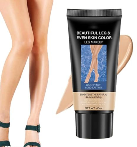 Wasserfest Bein-Make-up ohne Übertragung, Tattoo Abdecken Wasserfest, Bein Make Up Wasserfest, Body Coverage Perfector, Wasserdichte Grundierung für Körper Make Up (Wheat)