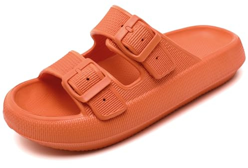 Waysoland Cozyslides Original Damen Herren,Wolkenschuhe Damen Sandalen mit Verstellbaren Schnallen Rutschfest Schnell Trocknend Super Bequeme Dicke Sohle Airfoot