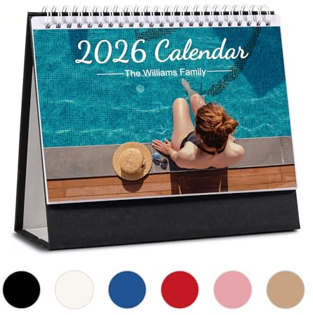 Personalisierter Kalender 2026 Individueller Kalender Mit Ihrem Foto Als Einzigartiges Geschenk Für Familie, Freunde, Zum Neujahr, Zu Weihnachten, Zur Dekoration (Personalise Calendar-Style 6)