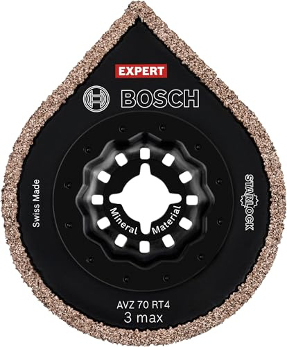 Bosch 1x Expert AVZ 70 RT4 3 max Grouting Plate | for Mortar, Mortar, Ø 70 mm, Professional Accessory Multitool
