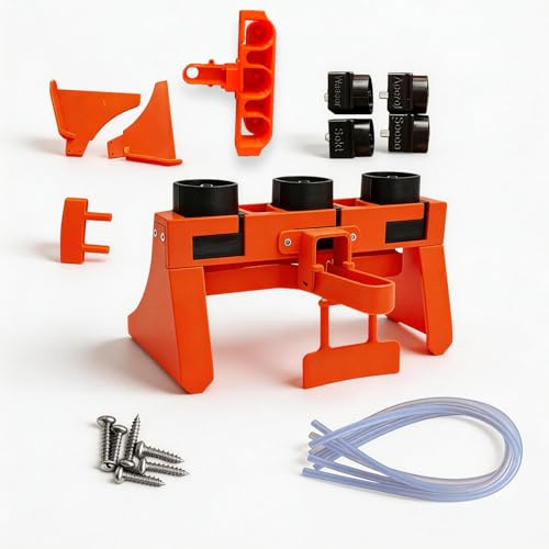 Aperol Spritz Distributeur de cocktail proportionné – Rapport précis 2:1:1 pour prosecco/champagne, eau et aperol – Outil indispensable pour la maison avec 4 valves et poignée pré-installée (Aperol