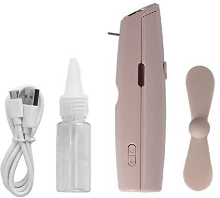 MAMJENNI Mini ventilateur brumisateur 2 en 1 - Rechargeable par USB - Pour intérieur et extérieur - Léger - Avec fonction de pulvérisation d'eau - Rose