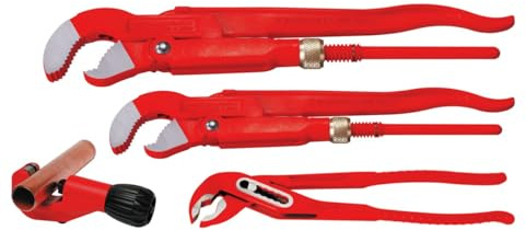 ROTHENBERGER 070135X Chrom-Vanadiumstahl Zangenset, 34mm-48mm Arbeitsbereich Durchmesser