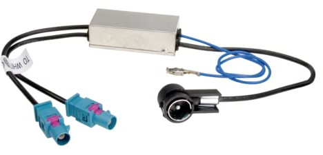 Antennenadapter-Diversity ISO / 2 x FAKRA/Phantomeinspeisung