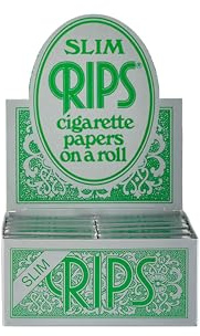 Rips Green Slim Cigarette Rolling Papers 24 Rolls