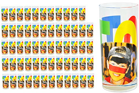 60er Set Wasserglas Face Tatoo