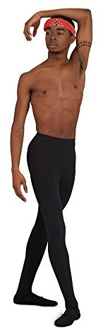 Capezio Collant à pied pour homme. - Noir - Large