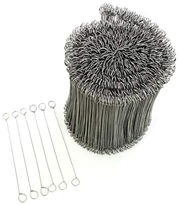 bambus-discount.com Bindedraht Edelstahl für Sichtschutz Befestigung, Länge 18cm, Set im 1000er Pack von Bambus-Discount