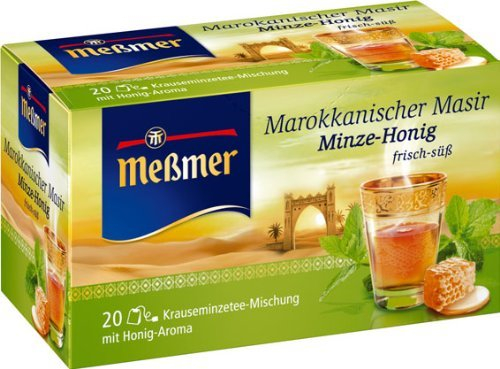 Meßmer Marokkanischer Masir, Minze-Honig 20 Teebeutel, 5er Pack (5 x 40 g Packung)