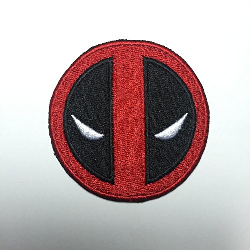 Deadpool Red & Black Iron on Patch