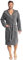 Vossen Damen & Herren Bademantel Texas flanell XS