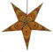 GURU SHOP Faltbarer Advents Leucht Papierstern, Weihnachtsstern 60 cm - Horus Gelb/orange, Papiersterne 60 cm