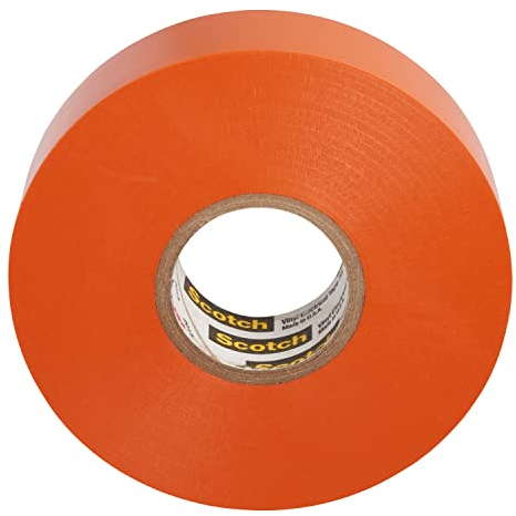 3M 80611211600 35 Scotch Elektro Isolierband, Vinyl, 19 mm x 20 m, Orange