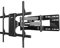 Kanto FMX3C Full Motion Articulating TV Mount for 50 to 100 inch TVs | Supports up to 68 kg | Up to 28 Extension | +15° to -5° Tilt | 88° Swivel | Black