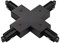 SLV 1 Phasen System X-Verbinder für 1-Phasen HV-Stromschiene / schwarz, 143160