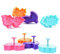 ElecMotive 4 teiliges Blätter Cookie Cutters Plätzchenformen Backformen Fondant Keks Ausstechformen Set mit Auswerfer