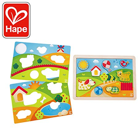 Hape E1601 Pepe und Friends Sonnental Puzzle