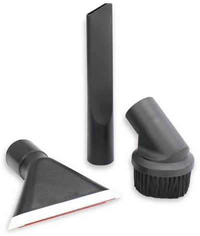 MisterVac | Kit de buses à main, composé de 1 x suceur plat + 1 x buse pour tissus d'ameublement + 1 x brosse pour meubles, compatible avec Rowenta Dymbo RS 007