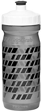 GripGrab Bicyclette sans BPA Bouteille d'eau 600 ml Petite et grande en plastique biodégradable, Cyclisme unisexe-adulte, Gris, 600 ml