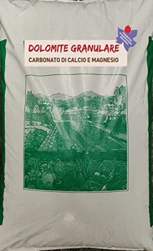Dolomite GRANULARE 25KG CARBONATO di Calcio E MAGNESIO CONCIME CORRETTIVO Consentito in Agricoltura Biologica