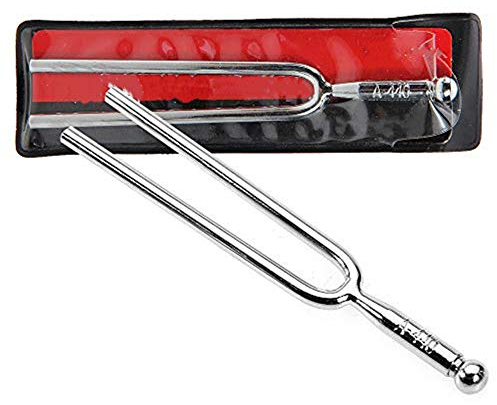 Stimmgabel aus Edelstahl Standard Ein 440Hz Violin Gitarren Tuner mit Aufbewahrungstasche für Musik Standardinstrumente Violin Gitarren Tuner